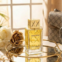 Shaghaf feminine heart notes of praline and peony create a delicate romantic aura