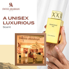 Swiss Arabian Shaghaf Oud vanilla depth adds warmth for everyday elegance.