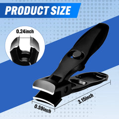 Ultra-sharp curved blade follows nail shape for snag-free, clean cuts