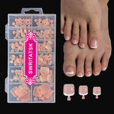 SWRITATSK Frances-dedos-pie: aspecto natural y ajuste cómodo para uñas postizas.