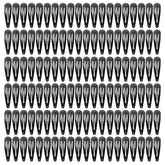 SWSTINLING 120-pack black hair clips front view for reliable hold during styling