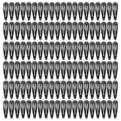 SWSTINLING 120-pack black hair clips front view for reliable hold during styling
