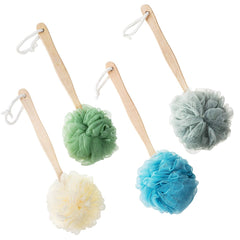 SWSTINLING lufa grande con mango largo para exfoliar la espalda con comodidad