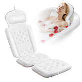 SXIIRO full-body bath pillow with 192 suction cups for secure tub attachment
