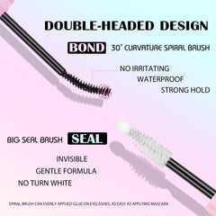 SY SHUYING Lash Seal bottle closeup for sealing clusters and locking style