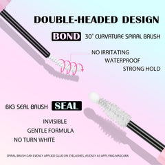 SY SHUYING Waterproof-hold-72h indicates sweat-proof, long-wearing lashes.