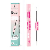 SY SHUYING White Lash Bond bottle pour demonstrates easy application and long-lasting hold.