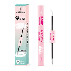 SY SHUYING White Lash Bond bottle pour demonstrates easy application and long-lasting hold.