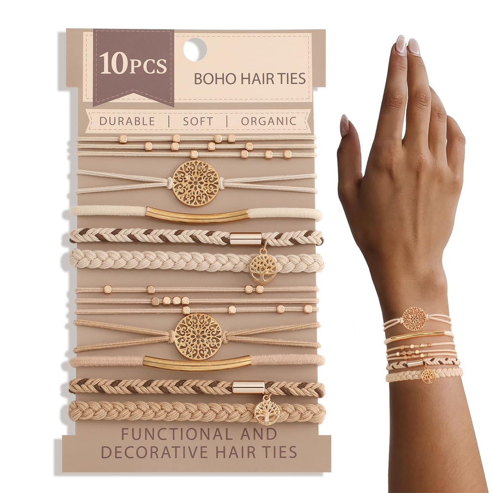 SYGY pulseras boho trenzadas, accesorio decorativo que funciona como coletero práctico.