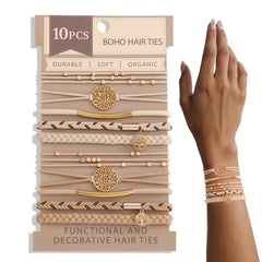 SYGY pulseras boho trenzadas, accesorio decorativo que funciona como coletero práctico.