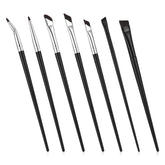 SynHHnergyx 7pcs angled eyeliner brush set for precise, clean lines.