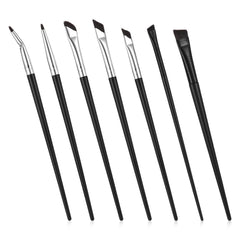 SynHHnergyx 7pcs angled eyeliner brush set for precise, clean lines.
