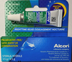 Systane Nighttime Eye Ointment ingredients mineral oil and petrolatum for moisture