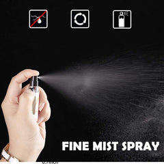 Syyflibb compact atomizer—refillable and leakproof, easy top-up.