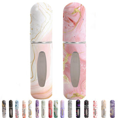 Syyflibb travel perfume bottle with white pattern, compact sprayer for on-the-go scent touch-ups.