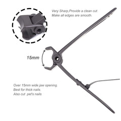 SZQHT Heavy-duty nail cutter in stainless steel for durable use.