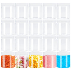 Szsrcywd 4oz clear slime containers with lids for on-the-go organization.