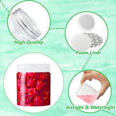 Szsrcywd clear 4oz jars store lotions and creams safely.