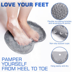 SZZYXD cepillo-pies-exfoliante en la ducha facilita la limpieza profunda