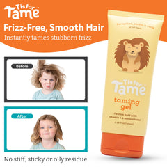 T is for Tame: control del frizz para peinados duraderos y ordenados.