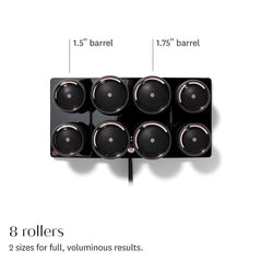 T3 Velvet flocked rollers close-up for smooth wrapping.
