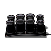T3 Volumizing Hot Rollers Luxe eight-roller set for lasting volume.