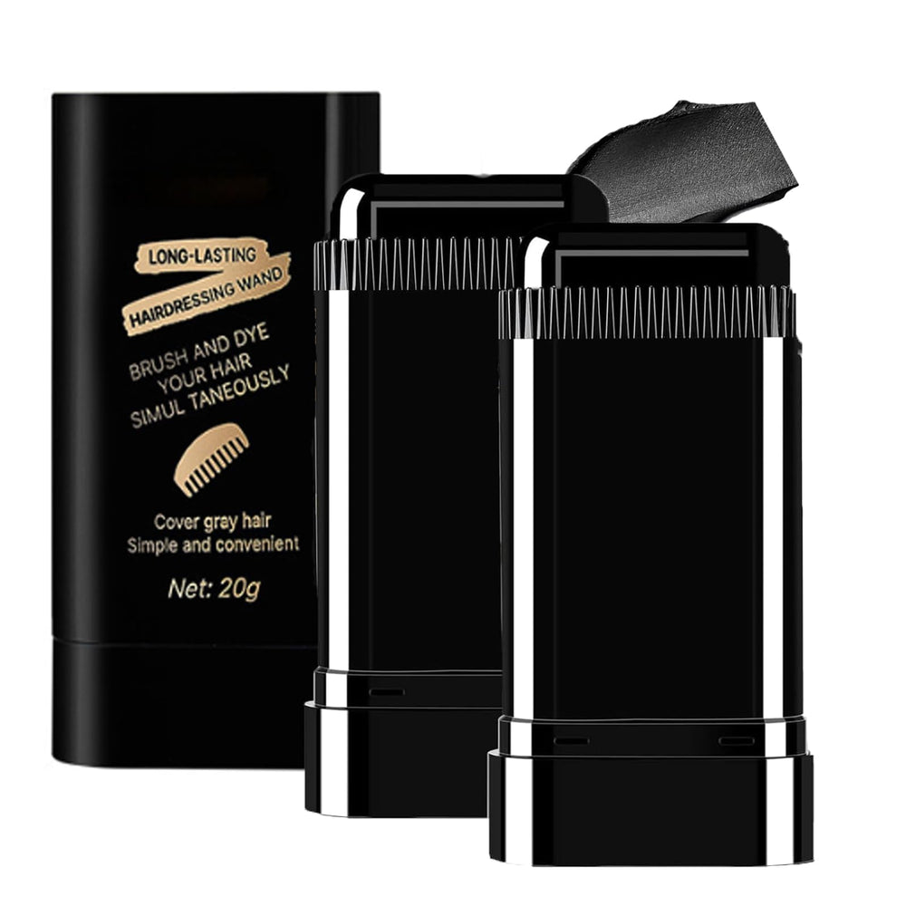 TABOUNTS 2-in-1 hair color stick comb packaging for quick, on-the-go color touch-ups.