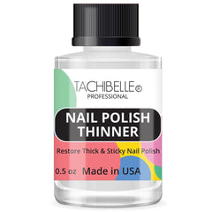 Tachibelle Nail Polish Thinner bottle shows a clear liquid ideal for thinning without color change.