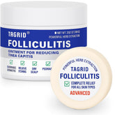 TAGRID Folliculitis Treatment Cream jar provides targeted relief and deep hydration.