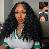 Tahikie 7x6 Burmese curly wig front view showing natural hairline and glueless fit
