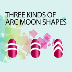 TailaiMei arc moon design nail stickers for precise French tip guides