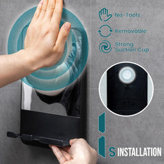 TAILI shower mirror with razor holder hook keeps razors organized and accessible.
