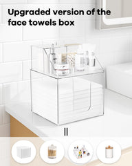 TAINESS bottom-compartment holds Clean Skin Club XL towels for easy access