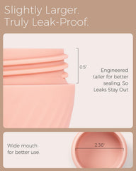 TakeToday leakproof lid closeup showing secure closure during travel.