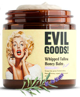 Tallow Body Balm whipped texture aids daily skin moisturization.