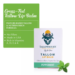 Bálsamo labial Tallowbourn con aceite de coco orgánico para nutrición suave