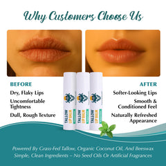 Bálsamo labial Tallowbourn usa cera de abeja para crear barrera protegora