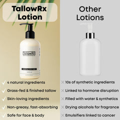 TALLOWRX con aceite de jojoba nutre y equilibra la piel.