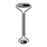TALOVA facial roller in ice-cold metal for refreshing depuff around eyes.