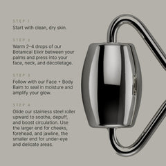 TALOVA neck-sculpting roller targets neckline for firmer appearance.