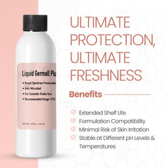 Germall Plus droplets in an emulsion illustrating even dispersion.