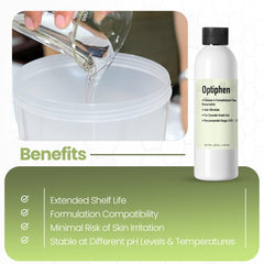 Optiphen-emulsión-mezcla: compatible con emulsiones agua-aceite para cosméticos