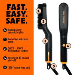 TAME THE WILD heat protectant spray protects while styling.