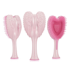 Tangle Angel anti-static detangler reduces flyaways while brushing.