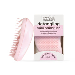 Tangle Teezer Original Detangler palm-sized millennial pink for easy on-the-go detangling.