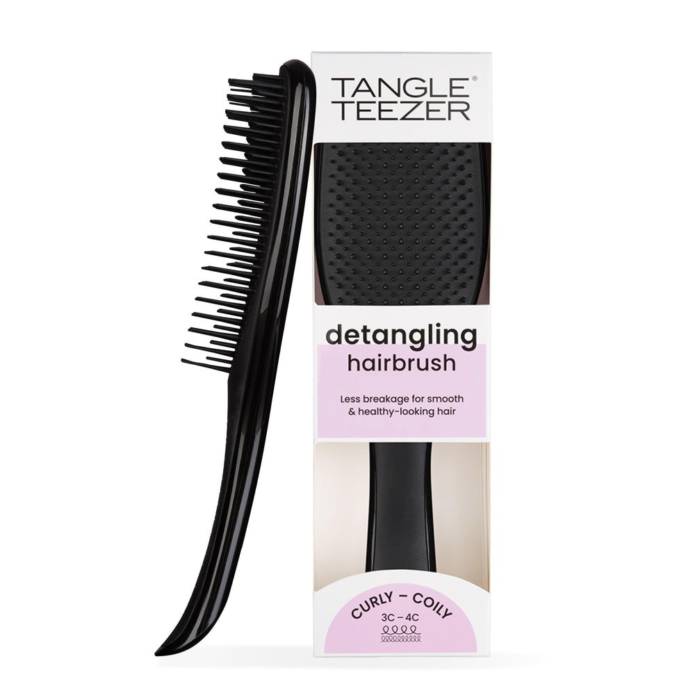 Tangle Teezer Ultimate Detangler with two-tier teeth eases knots in thick curls