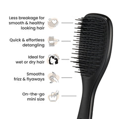 Tangle Teezer Ultimate Detangler kid-friendly grip for small hands.