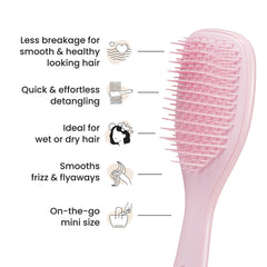 Soft teeth close-up of Tangle Teezer Ultimate Detangler for gentle detangling.