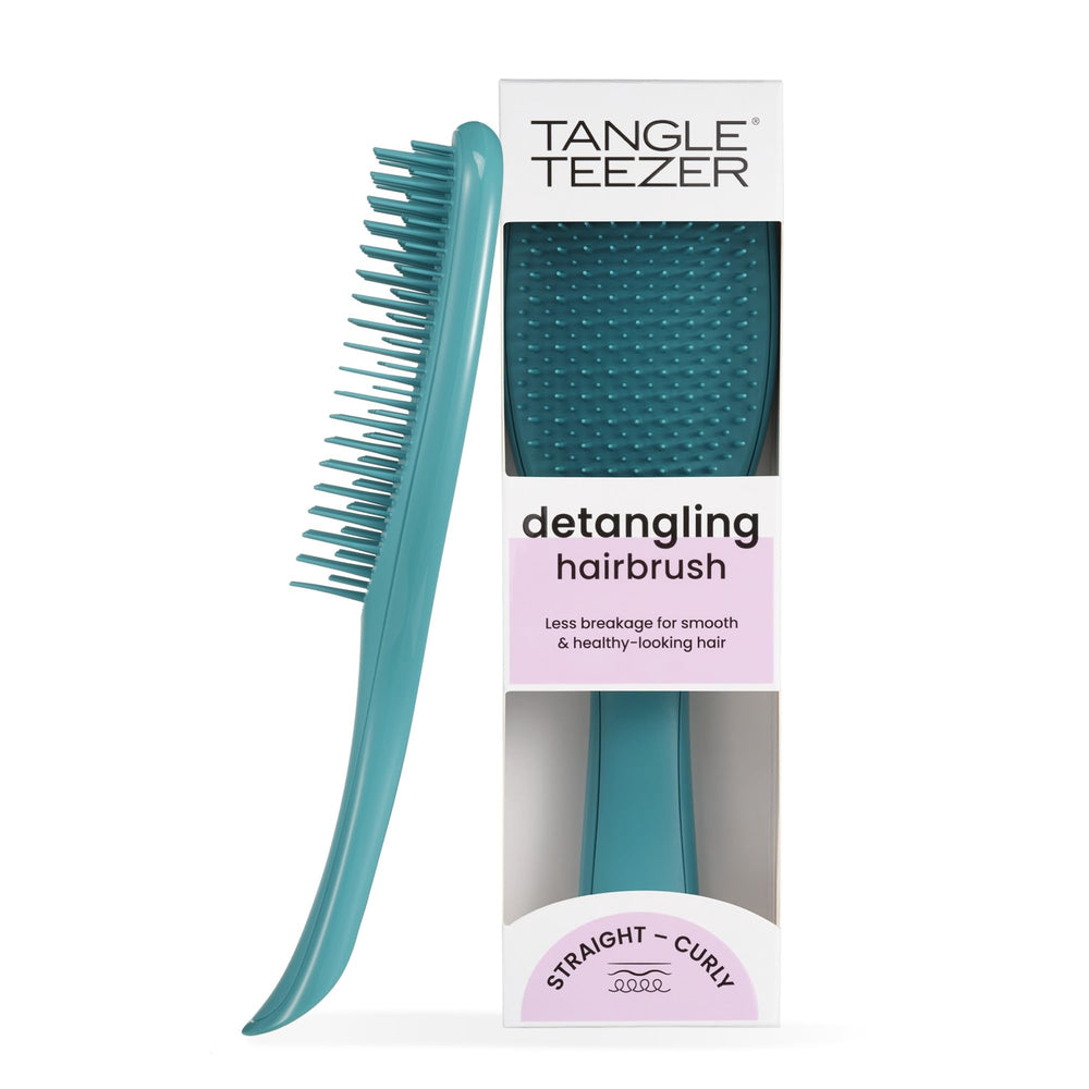 Tangle Teezer Ultimate Detangler teal brush for effortless detangling on wet or dry hair.