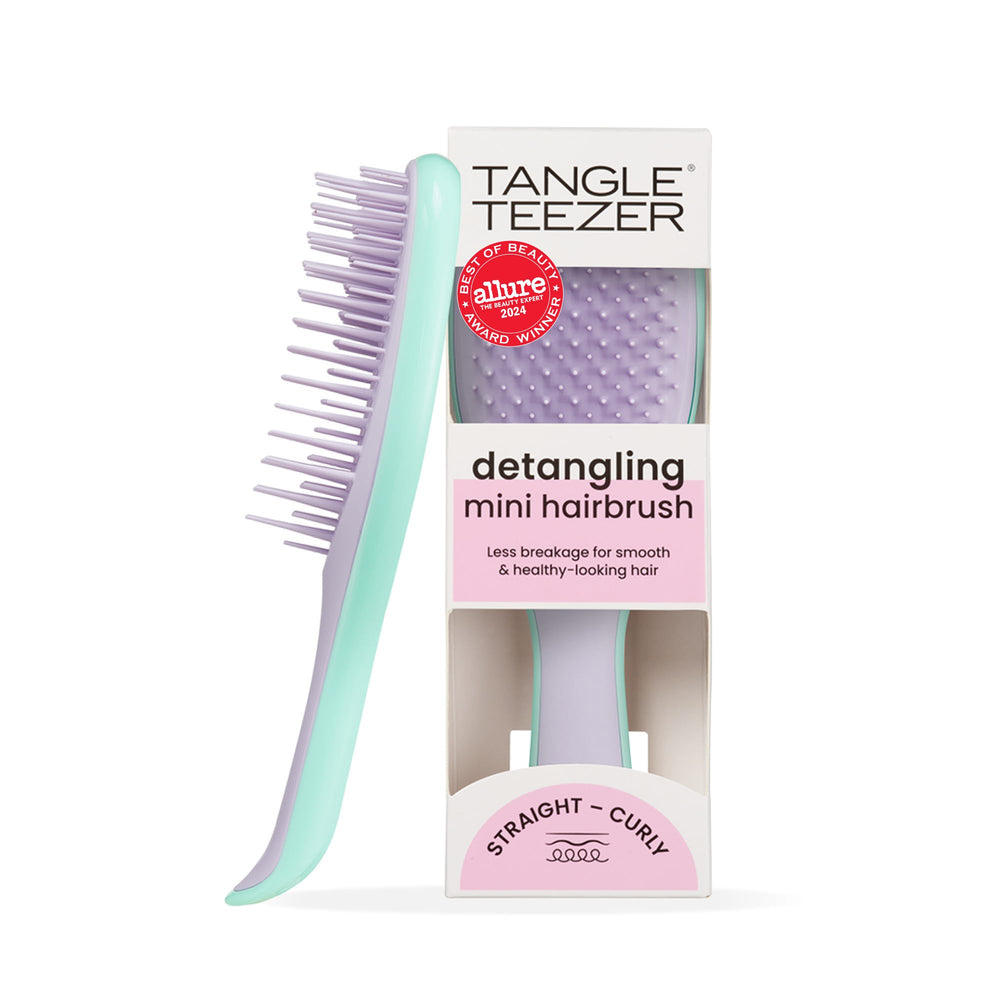 Tangle Teezer Ultimate Detangler travel-size brush for knot-free detangling on the go.